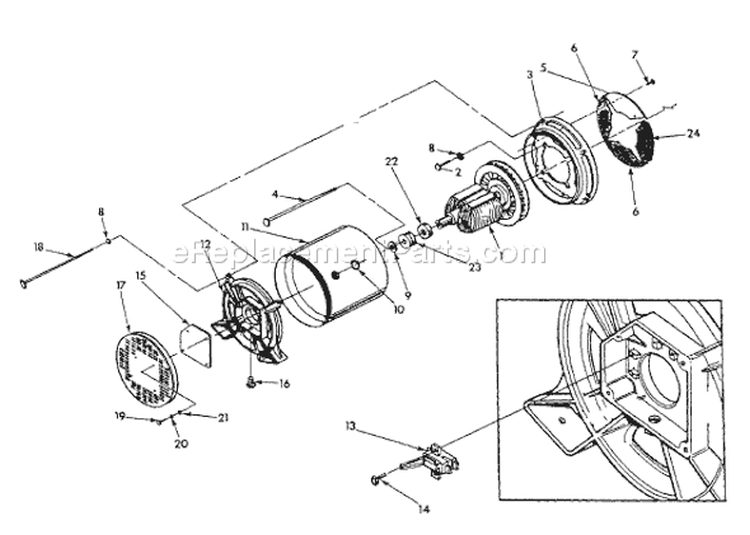 Page C Diagram and Parts List for 9160-3  Briggs and Stratton Generator